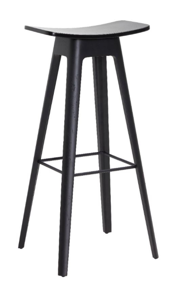 Andersen Barhocker HC1 schwarz 80cm, Holzsitz